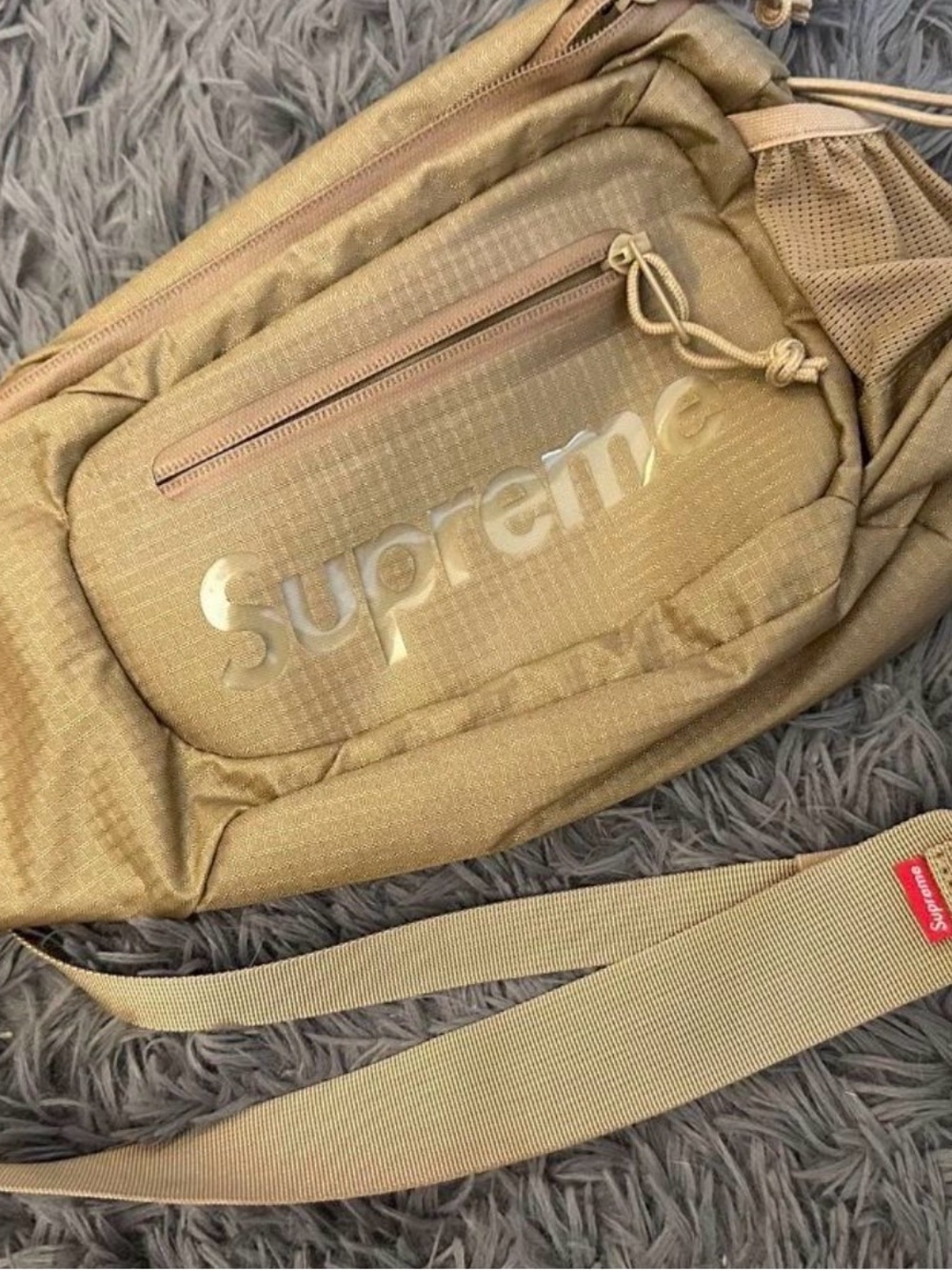 Supreme Tan Crossbody Sling Bag